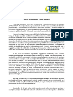 Comunicat Comun FSLI Si FSE SPIRU HARET 5 Noiembrie 2021 - Angajații Din Învățământ, Cobaii" României