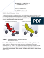 Cad Models Portfolio: Project 1: Beach Wheelchair Design & Fabrication