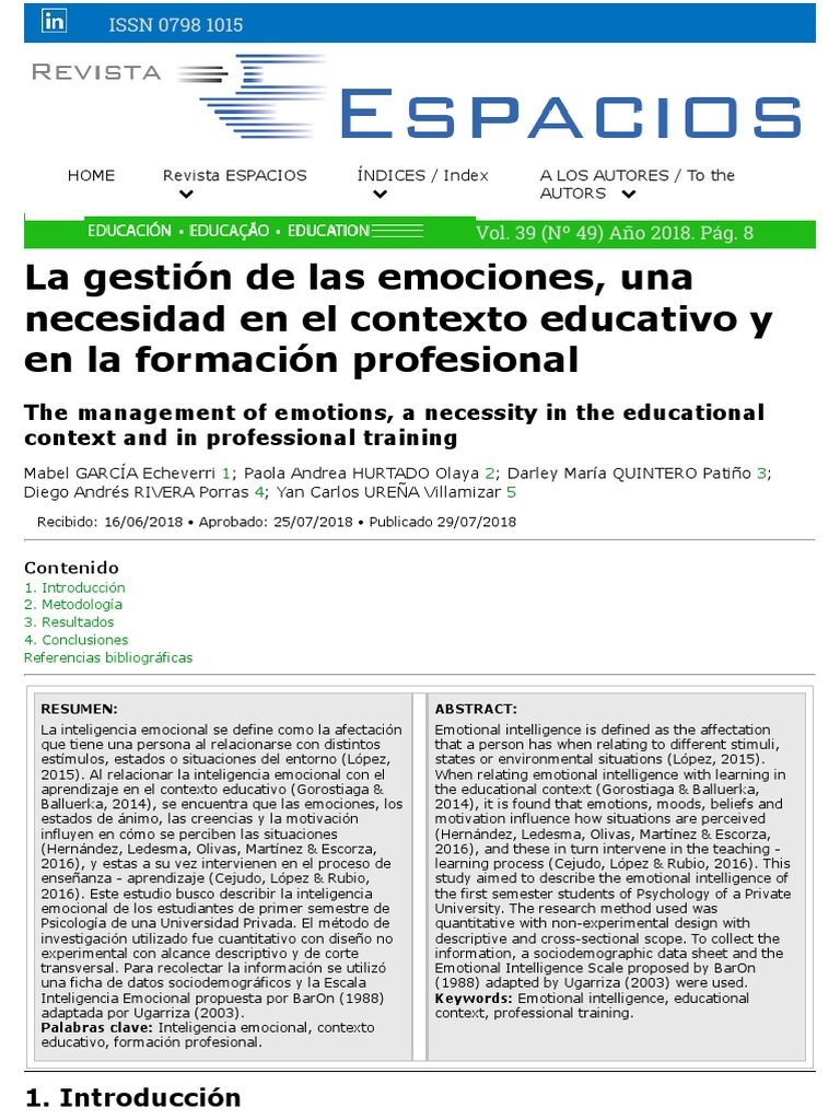 Gestion de Emociones | PDF | Inteligencia | Las emociones