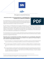 Requisitos para La Actualizacio N de Grupos Econo Micos Relacionados Con Panama Papers y Otros Datos de Comportamiento Tributario