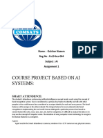 Course Project Based On Ai Systems:: Name: Gulsher Naeem Reg No: Fa19-Bcs-004 Subject: AI Assignment 1