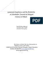 Quantum Emptiness and The Relativity of Absolutes: Toward An Integral Science of Mind