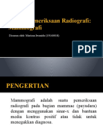 Teknik Pemeriksaan Radiografi Mammografi Kelompok 8