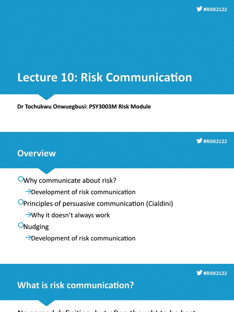 Lecture 10 Risk 2122BB | PDF | Risk | Risk Management