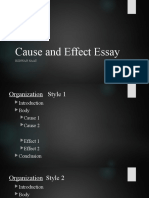 Cause and Effect Essay