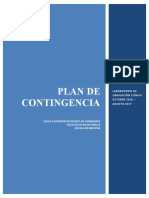 MANUAL PLAN DE CONTINGENCIA OCTUBRE  2016 - AGOSTO 2017