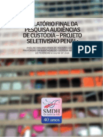 Relatório Final Da Pesquisa Audiências de Custódia