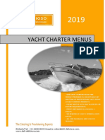 Our Yacht Charter Menus Are Freshly