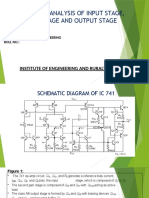 DC and Ac Analysis of Input Stage, Second Stage and Output Stage