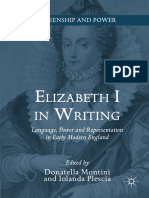 Elizabeth I in Writing by Donatella Montini