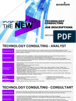 Journey To THE: Technology Consulting Job Descriptions