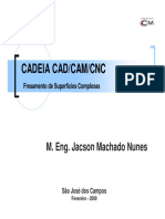 CADEIA CAD/CAM/CNC para fresamento de superfícies complexas