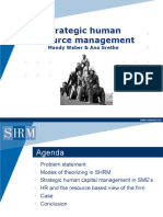 Strategic Human Resource Management: Mandy Waber & Ana Grethe