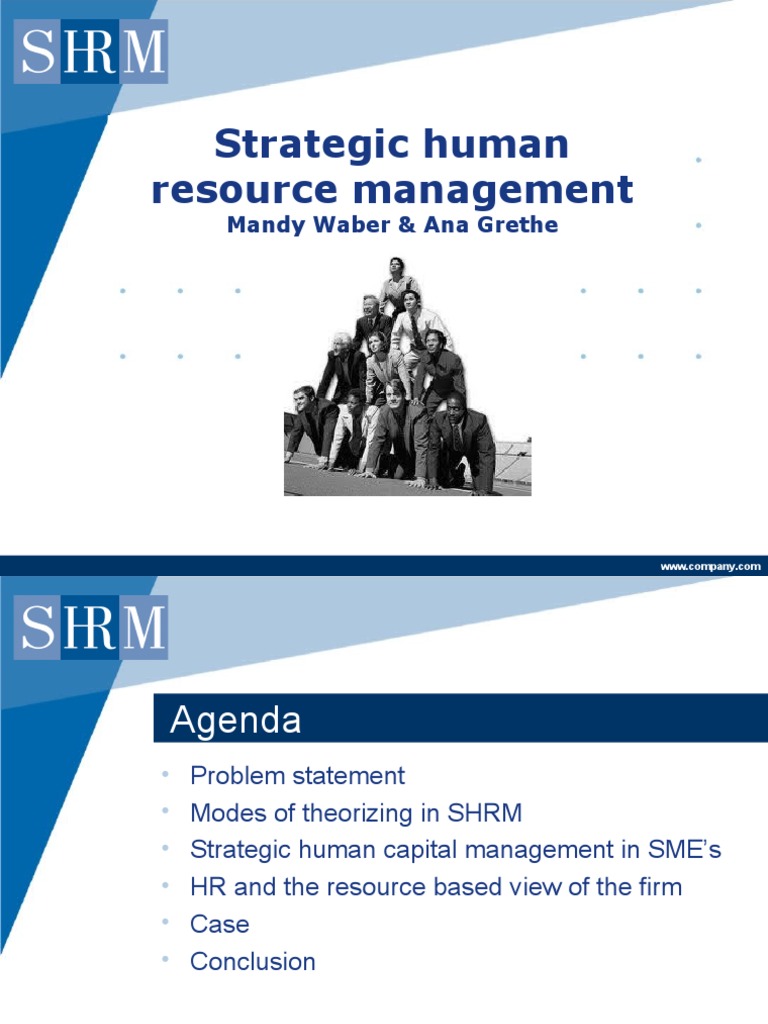 Strategic Human Resource Management Insights | PDF | Human Resource ...