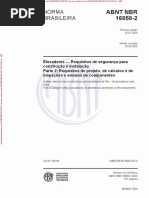 NBR 16083 Elevadores, Escadas Rolantes e Esteiras Rolantes PDF | PDF