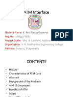 ATM Interface:: K. Rasi Tirupathamma