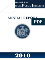 NYS Commission On Public Integrity 2010 Annual Report