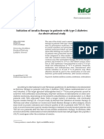 Initiation of Insulin Therapy in Patients With Typ