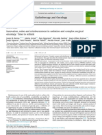 Innovation Value and Reimbursement in Radiation An