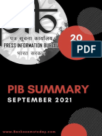 PIB Summary September 2021