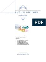 Cálculo de dosis farmacéuticas