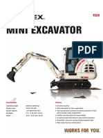Mini Excavator: Specifi Cations Features