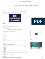 Test de Français - Tout - Tous - Toute - Toutes