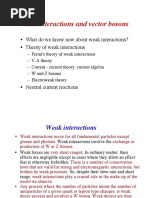 Weak Interaction Phy305