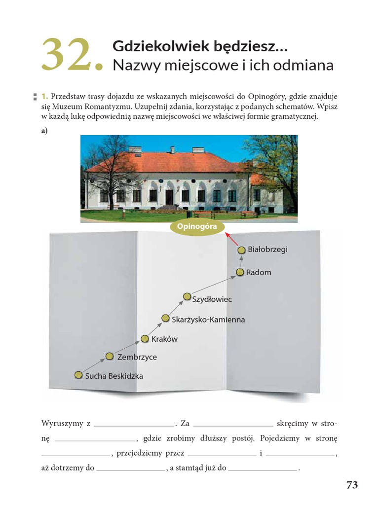 Podane Nazwy Miejscowe Zapisz We Wskazanym Przypadku Nazwy Miejscowe | PDF