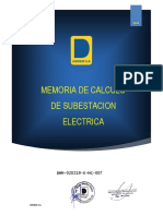 DMM-020219-E-MC-007 - MEMORIA DECALCULO DE SUBESTACION ELECTRICA  con com