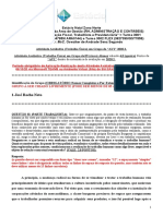 Trabalho de Legislação, Recursos Humanos, Jose Rocha Neto