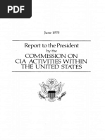 Commission On Cia Activities Within The United States: Report To The President