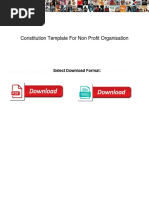 NGO Constitution Sample Template | PDF | Board Of Directors | Liquidation