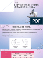 Calculo de Revoluciones y Tiempo de Maquinado