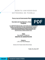 LA Importancia DEL Estudio DE Mercado para UN Proyecto DE Inversión Caso: UNA Microempresa Prestadora DE Servicios para Eventos