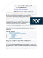 Lectura Actividad No. 2 Proceso Administrativo (Etapas Y Características)