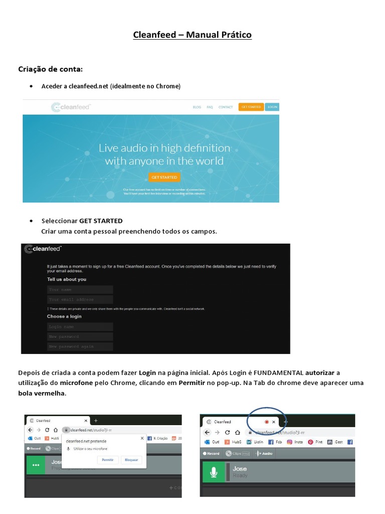Guia Prático para Uso do Cleanfeed | PDF