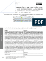 La Continuidad Pedagogica en Educacion Superior en Tiempo