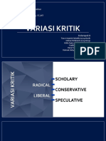 VARIASI KRITIK (Tiara 17-108, Melisa 17-109, Hilda 17-113, Fadillah 17-114, Hana 17-118, Rahmat 17-121)