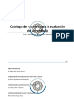 Catálogo Rúbricas para la evaluación del aprendizaje. Centro Universitario de Desarrollo Intelectual_