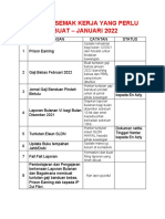 Senarai Semak Kerja - Januari 2021