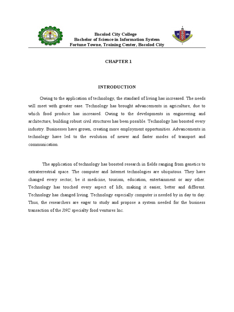 Bacolod City College Bachelor of Science in Information System Fortune