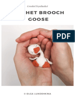 Crochet Brooch Goose: Crochettoysbasket