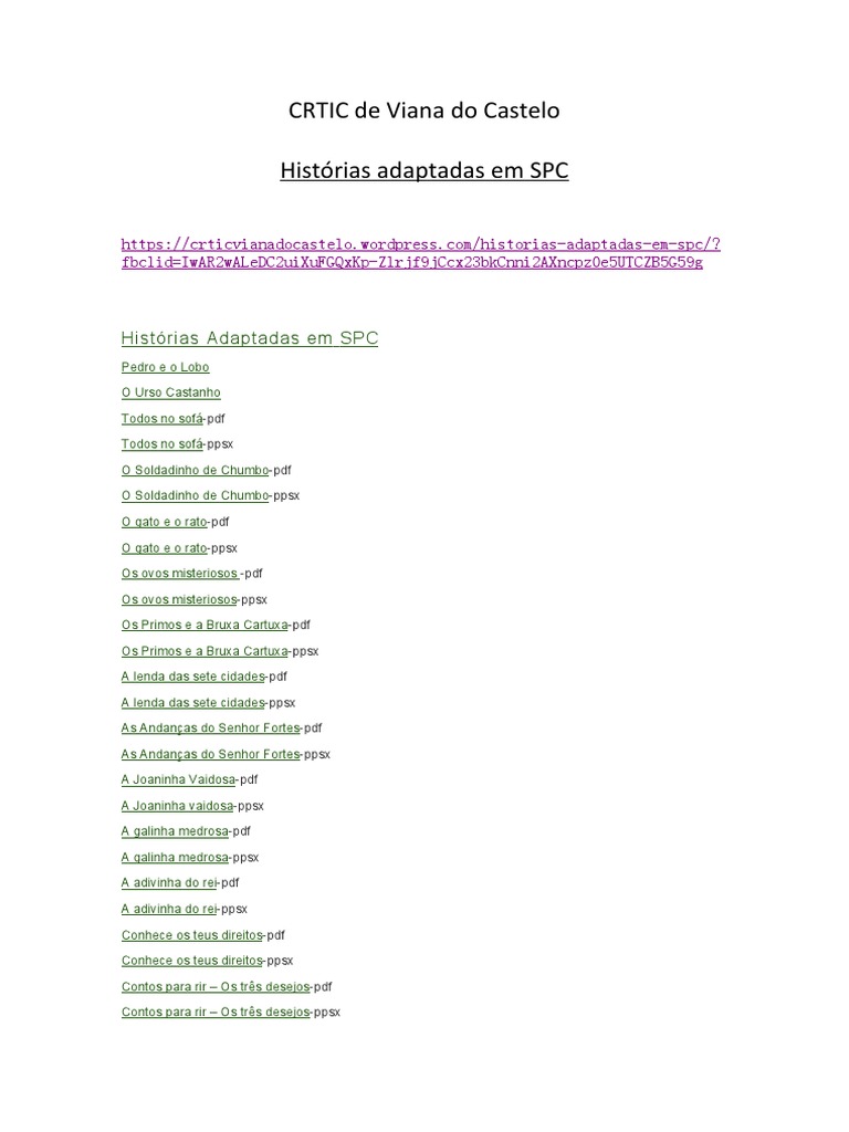 CRTIC de Viana Do Castelo. - Livros SPC | PDF