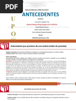 ANTECEDENTES actividades integradoras