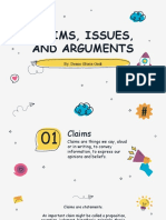 Claims, Issues, and Arguments