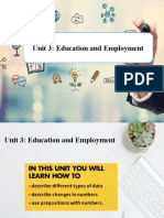 Unit 3: Education and Employment