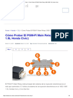 Parte 1 - Cómo Probar El PGM-FI Main Relay (1992-1995 1.5L Honda Civic)