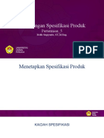 05 Perancangan Spesifikasi Produk