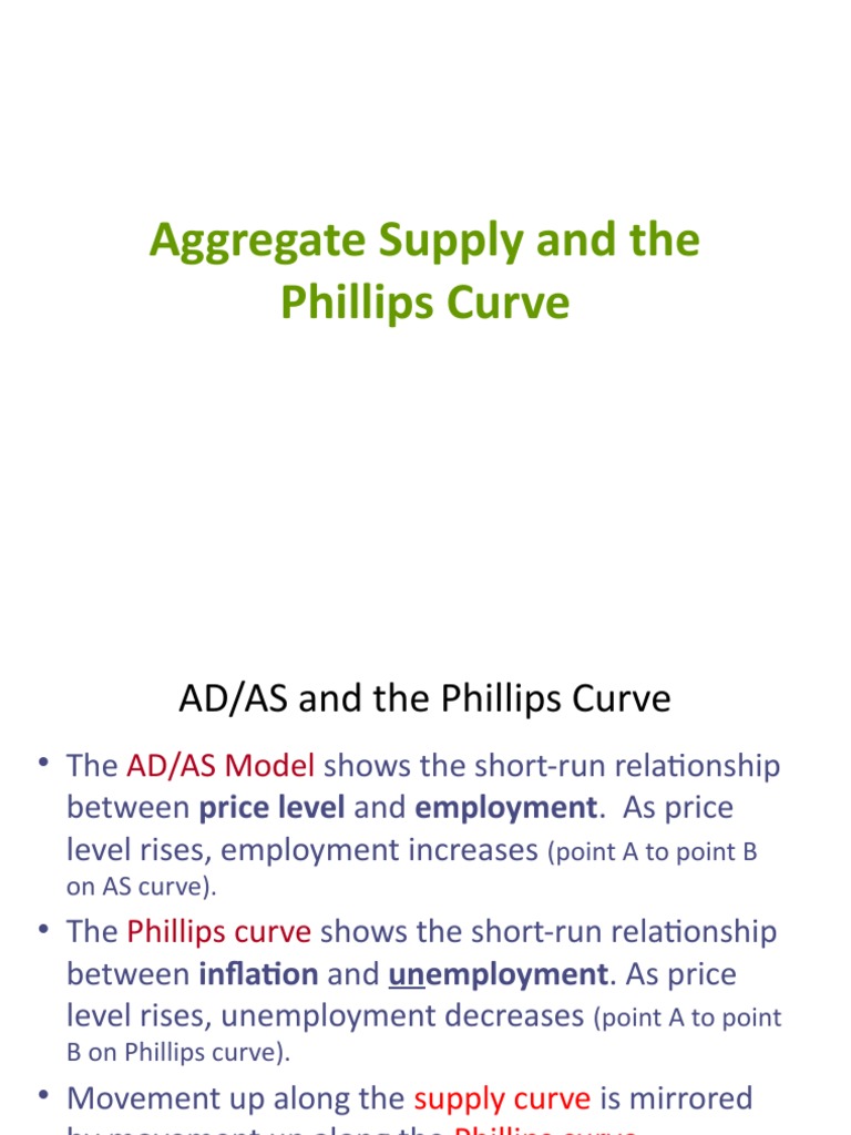 Expected Inflation and the Phillips Curve | PDF | Phillips Curve ...